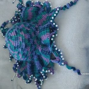 Handmade Crochet Jellyfish Hat